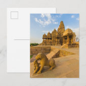 Hindu Temples in Khajuraho Briefkaart (Voorkant / Achterkant)