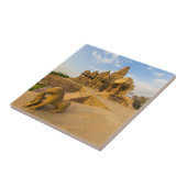 Hindu Temples in Khajuraho Tegeltje (Zijkant)