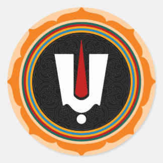 Hindu Tilak teken - Hindoe God Lotus symbool Ronde Sticker