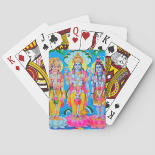 Hindu Trinity Brahma Vishnu Shiva Pokerkaarten