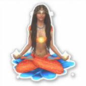 Hindu Yoga Vrede Namaste Sticker (Voorkant)