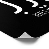 Hineni Here I Am Send Me Christians Hebrew Words Poster (Hoek)