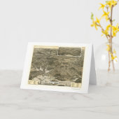 Hingham, carte panoramique de mA - 1885 (Fleur jaune)