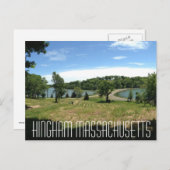 Hingham Massachusetts Briefkaart (Voorkant / Achterkant)