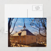 Hingham Massachusetts Old Ship Church Post Card Briefkaart (Voorkant / Achterkant)