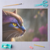 Hint van de paarse calicakat, Fantasy Tissuepapier (Craft)