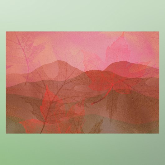 Hint van Herfst in het Air Red en Gold Tissuepapier