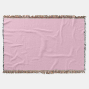 Hint van roze roodachtige effen kleur pastel tint deken