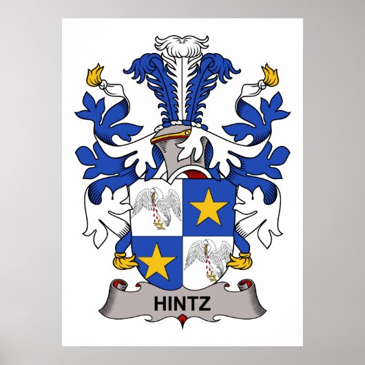 Hintz Family Crest Poster (Voorkant)