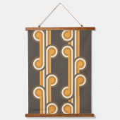 Hip Abstracte golven industriële fusiespecifieke k Hangend Wandkleed (Voorkant)