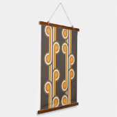 Hip Abstracte golven industriële fusiespecifieke k Hangend Wandkleed (Gebogen)