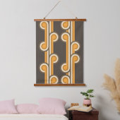 Hip Abstracte golven industriële fusiespecifieke k Hangend Wandkleed (Slaapkamer)