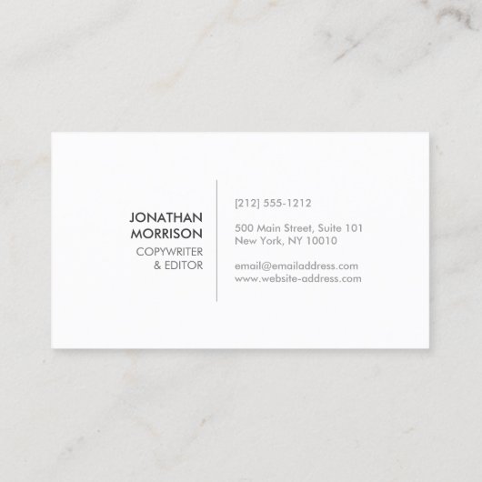 HIP BLACK DIAMOND PATTERN op DONKERGRIJS Visitekaartje (Achterkant)