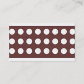 Hip Blue en Brown Dot "mammie card" Contactkaartje (Achterkant)