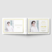 Hip Border Foil Photo Graduation Guest Book (Complet)