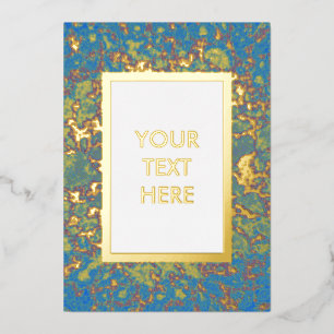 Hip Carte moderne avec Artsy Design Foil Invitatio