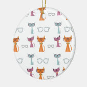 Hip Cats Keramisch Ornament (Links)