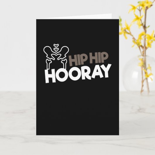 Hip chirurgische ingreep Hip Hoorkap Kaart (Gele Bloem)