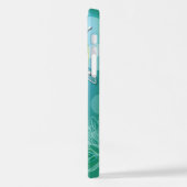 Hip Dragonfly Moderne Spring Floral Art iPhone Hoesje (Linkerkant)