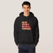 Hip Eat Sleep Football Herhaal eenvoudige trendy Hoodie (Voorkant volledig)