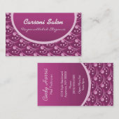 Hip et Carte de visite élégant, Dazzling Fuchsia (Devant / Derrière)