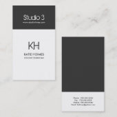 Hip et Cartes de visite modernes (Devant / Derrière)