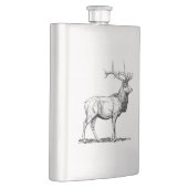 Hip flask with Deer / Flachmann mit Hirsch Flacon (Rechts)