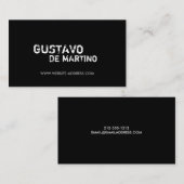 HIP GRUNGY Carte de visite NOIR (Devant / Derrière)