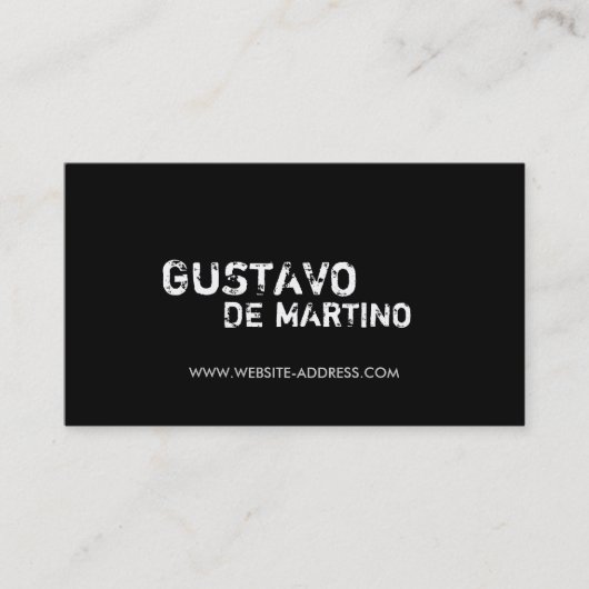 HIP GRUNGY ZWART VISITEKAARTJE (Voorkant)
