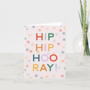 Hip hip hoera! Gefeliciteerd Baby Home Job Kaart