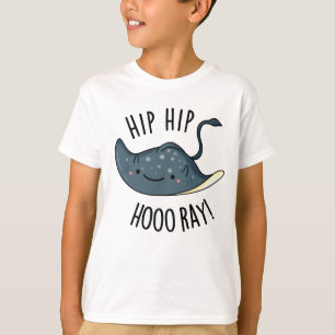 Hip Hip Hoo-ray Grappige Pijlrog Woordspeling T-shirt