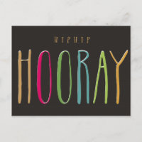 Hip Hip Hooray Briefkaart