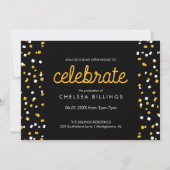 Hip Hip Hooray Faire-part de graduation (Dos)