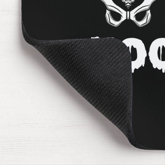 Hip Hip Hooray Funny Anatomy Pun Skeleton Bone Muismat (Hoek)