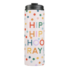 Hip Hip Hooray Gefeliciteerd Afstudeerder Verjaard Thermosbeker