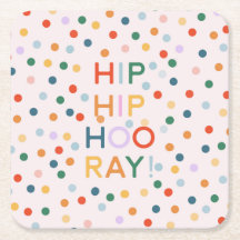 Hip Hip Hooray Gefeliciteerd Afstudeerder Verjaard