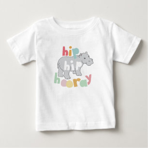 Hip Hip Hooray Gray Hippo Tekening