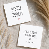 Hip Hip Hooray simple Faire-part de grossesse