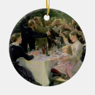 Hip Hip Hurrah. Kunstpartij te Skagen, 1888 Keramisch Ornament