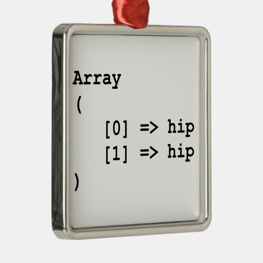 Hip Hooray Programmeringsarray Metalen Ornament (Rechts)