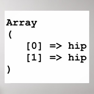 Hip Hooray Programmeringsarray Poster