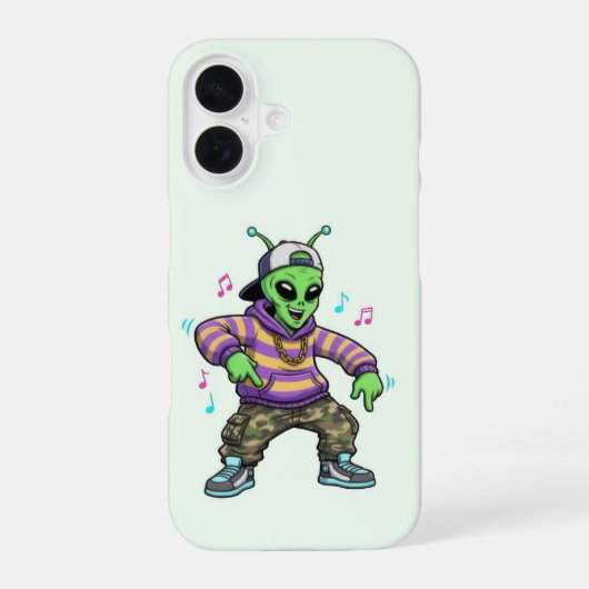 Hip Hop Alien Phone Case iPhone 16 Hoesje (Achterkant)