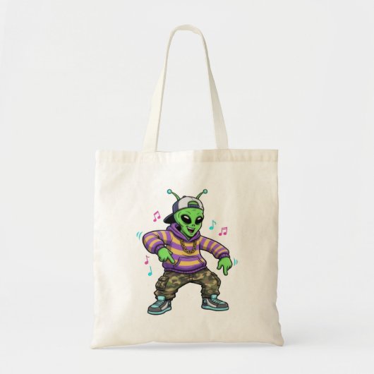Hip Hop Alien Tote Bag (Voorkant)