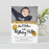 Hip hop Anniversaire Fête Photo Invitation (Debout devant)