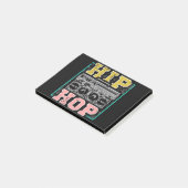 Hip Hop Artists Cassettes Old School Rap Post-it® Notes (Schuin)