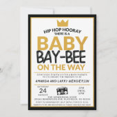 Hip Hop Baby Shower Uitnodiging (Voorkant)