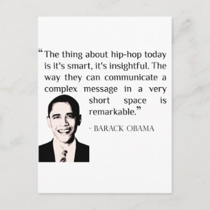 hip-hop Barack Obama citeert briefkaart