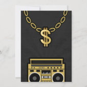 Hip Hop Birthday Kaart (Achterkant)