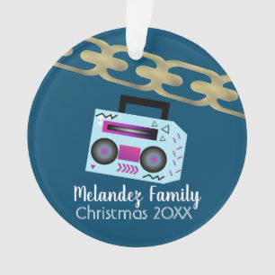 Hip Hop Boom Box Folieketting Ornament
