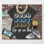 Hip hop {Boy} Baby shower Étiquettes de bouteille (Étiquettes simples)